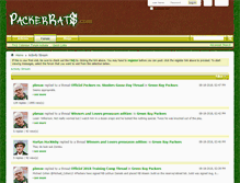 Tablet Screenshot of packerrats.com